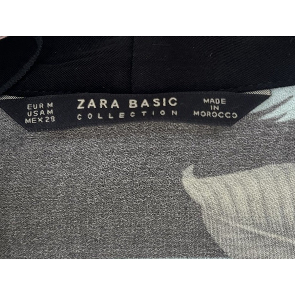 Zara Basic Collection Kimono Jacket M Floral Belted Robe Vacation Resort Lagen - Picture 8 of 8